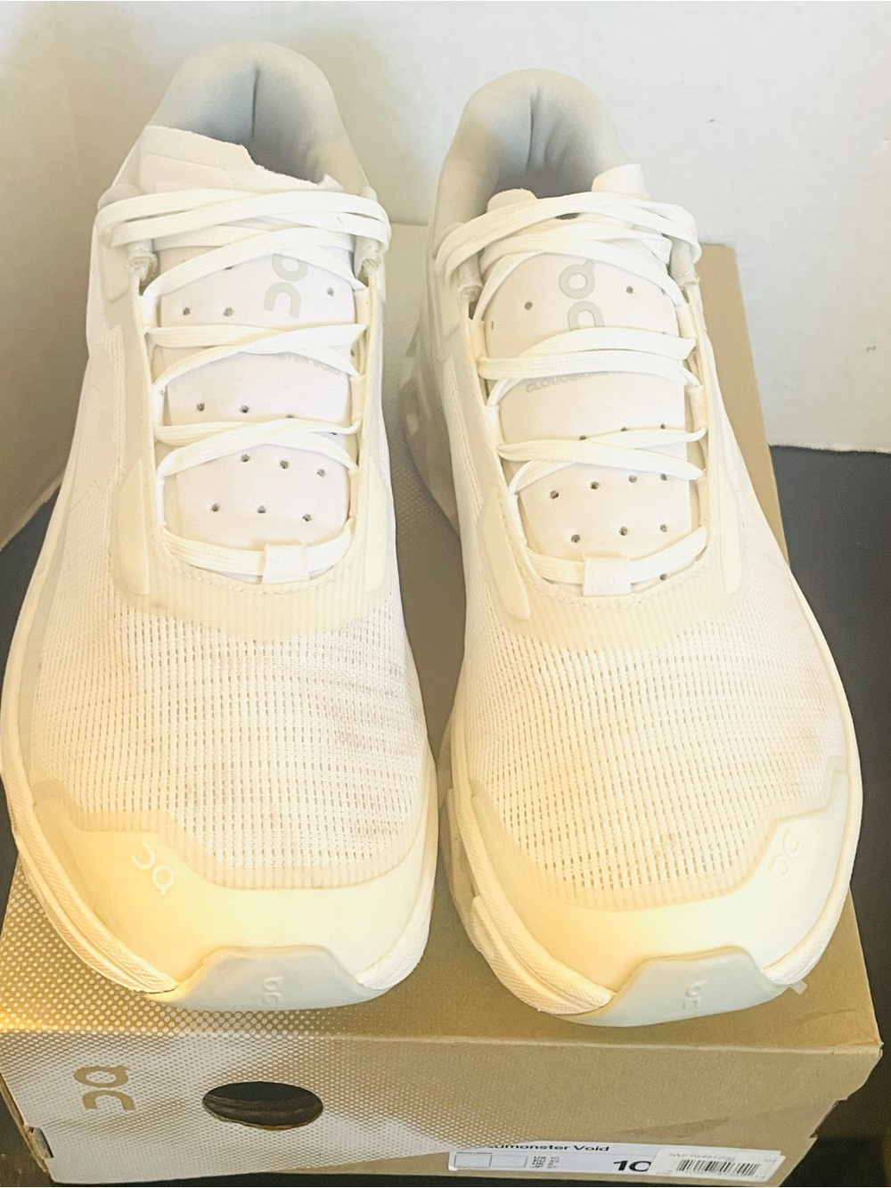 ON Cloudsmonster Void White Running Sneakers Women’s Shoes Size 10